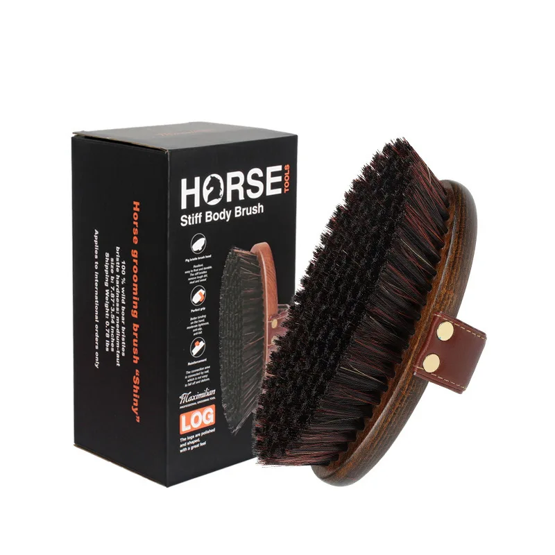 Horse gear cleaning supplies comb oval horse gear comb to remove loose hair brush horse combing horsetail tool