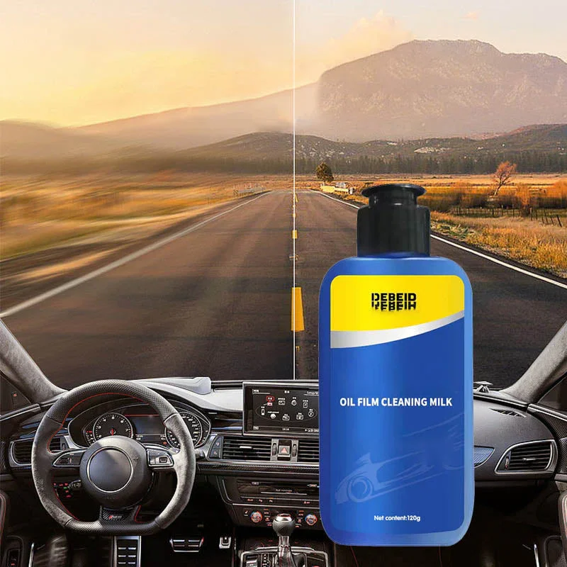 

2 in 1 Car Oil Film Cleaner Car Windshield Glass Oil Film Removing Paste Powerful Waterproof Rainproof Anti-fog Glass Cleaner