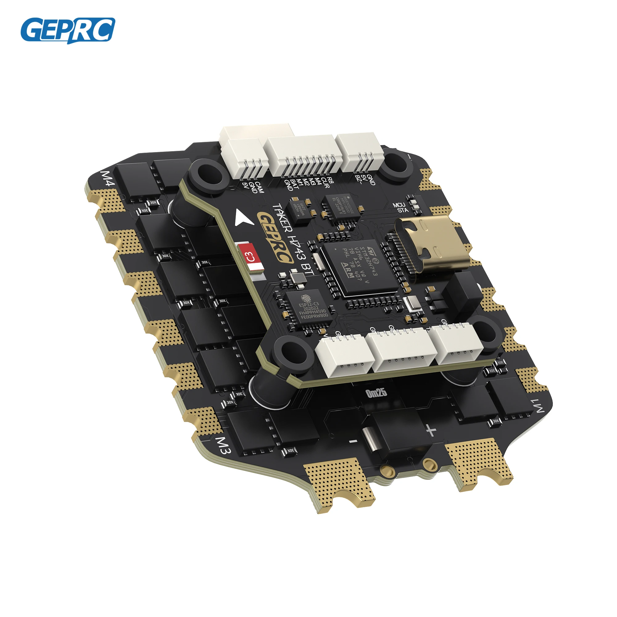GEPRC TAKER H743 BT 8Bit 80A STACK 80A 4IN1 ESC Dual Gyro 512MB Black Box Data Analyze Record Flight Barometer Racing FPV Drone thumbnail 4