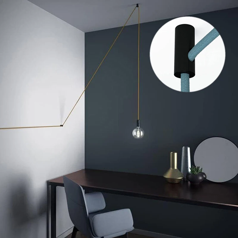 Swag Pendant Lighting Hook For Fabric Electrical Wire Chandelier Ceiling Lights Cable Hanging Pendant Light Fixtures Accessories