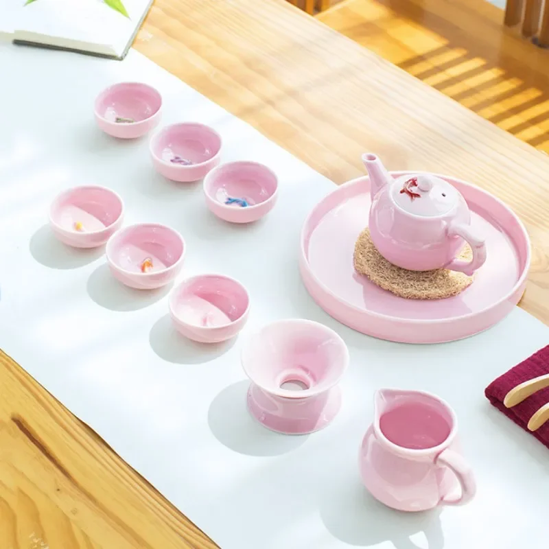 Tea Cup Porcelain Celadon Fish Teacup Small Carp Teacups Kung Fu Teaware Accessories Personalised Ceramic Oolong Tea Tasting Utensils