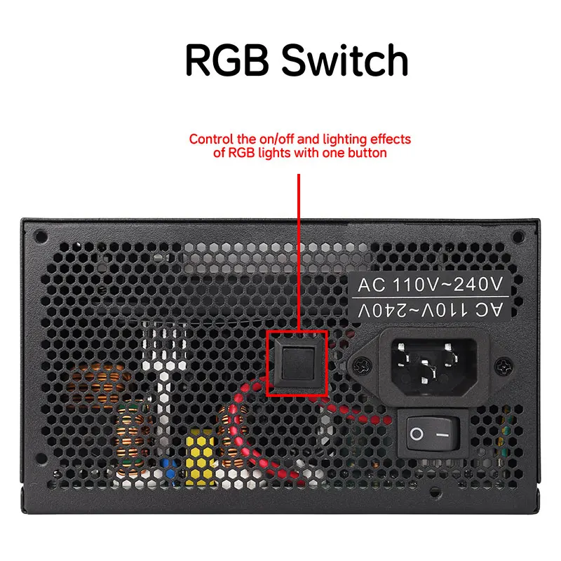 850W 파워 서플라이 ATX 3.1 & PCIe 5.1 지원 제로 RPM 모드 저소음 팬 120MM 완전 모듈형 게이밍 PSU