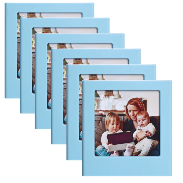 Lot De 6 Cadres Photo Magnétiques Carrés Pour Réfrigérateur - Pour Photos Instax Square (7,1x8,6 Cm)