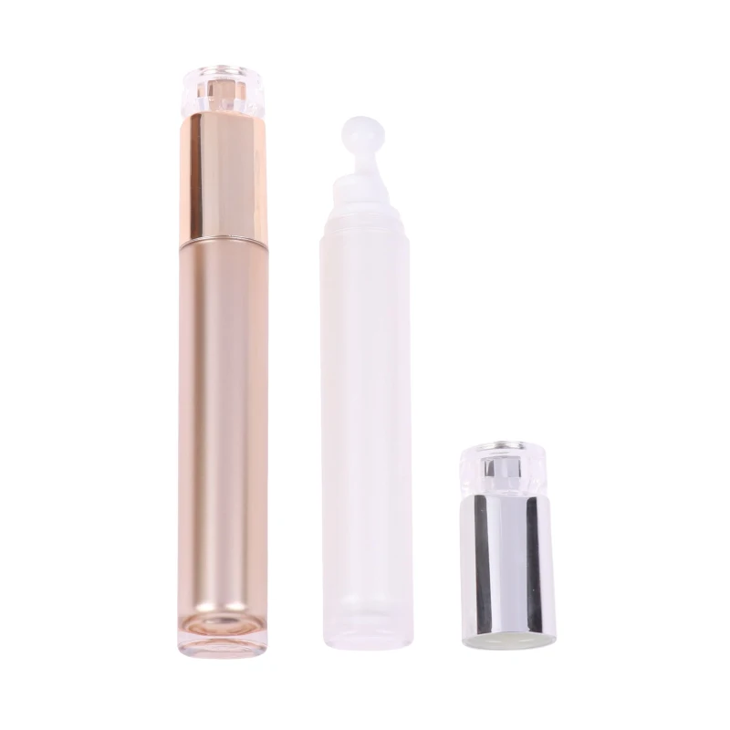 두꺼운 유리 롤 온 에센셜 오일 빈 향수병, 여행용 롤러 볼 병, 15ml, 1 개