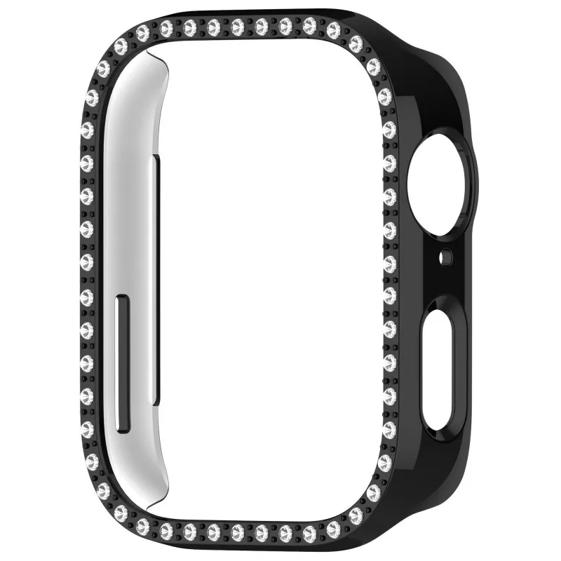 Bling Double Row Diamond Crystal Protective Watch Case & Band