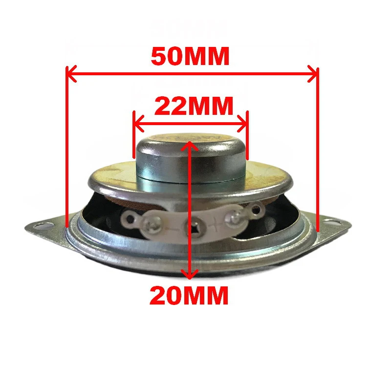 Tenghong 2pcs 50MM Waterproof Full Range Speaker 4 8 Ohm 3W Dual Ear 16 Core 2 Inch Loudspeaker For Home Theater DIY