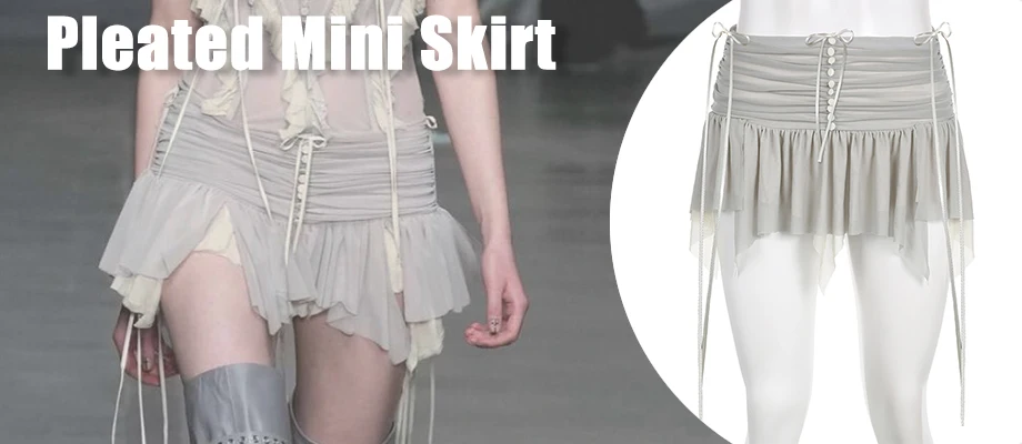 Camisola de tirantes fina con volantes y retazos para mujer, estilo Y2K, estilo veraniego, estilo urbano, sexy, de los años 2000