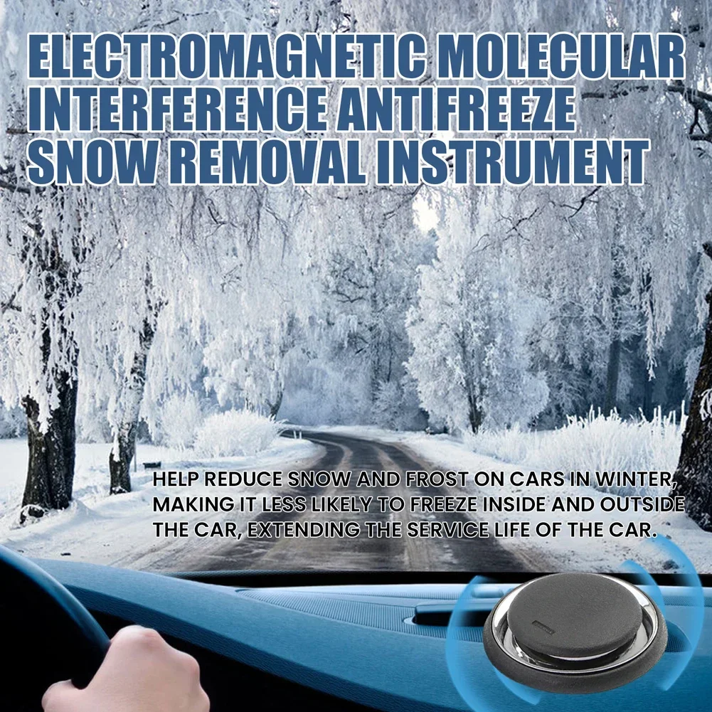 10PCS Upgraded Electromagnetic Deicer Molecular Interface Snow Remover Air Freshener Car Antifreeze Electromagnetic Ice Melting