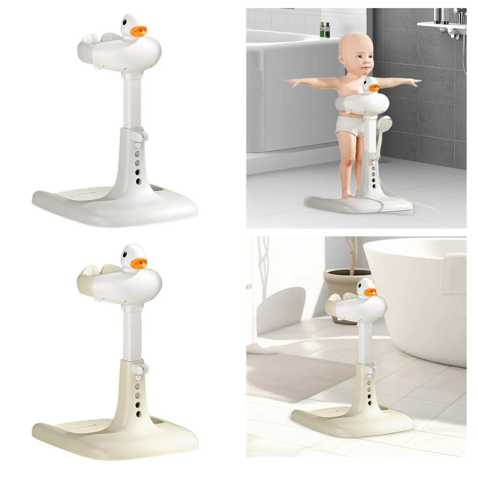 Baby Standing Bath Anti Slip Baby Bath Support for Newborn 0-6 Months Infant