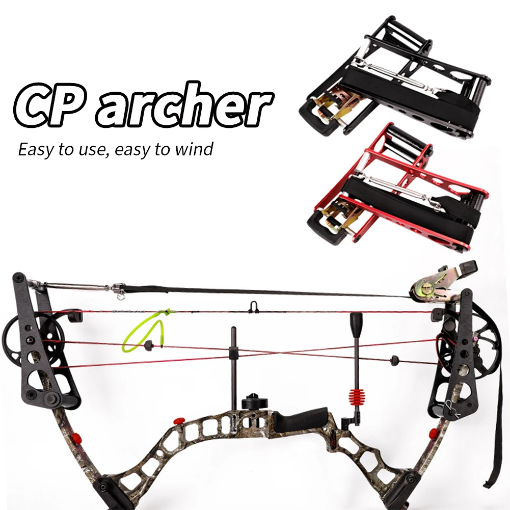 

Archery Compound Bow Press CNC Aluminum Alloy Ratchet Bow Press Open Tool For Compound Bow String Silencers Replacement