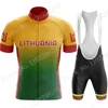 2024 Lithuania National Cycling Jersey Set Short Sleeve LTU Cycling Clothing Road Bike Shirts Suit Bicycle Bib Shorts MTB Wear 2