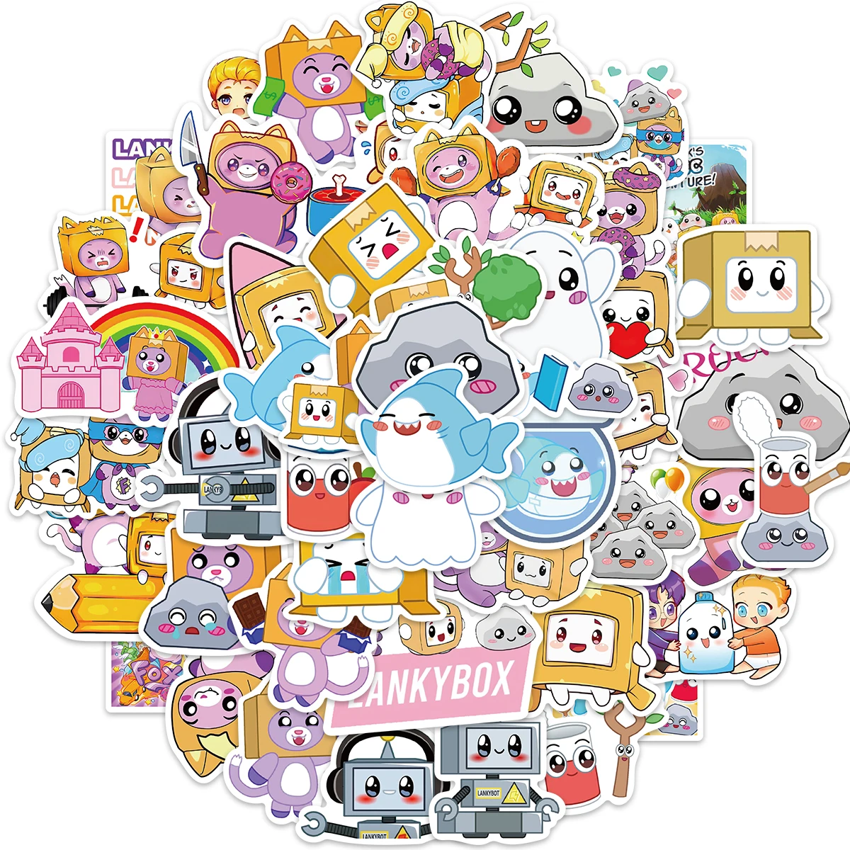 

10/25/50pcs Lanky Box Cartoon Cute Stickers Packs Book Skateboard Luggage Guitar Gifts Car Kids Toys Laptop Stickers Graffiti