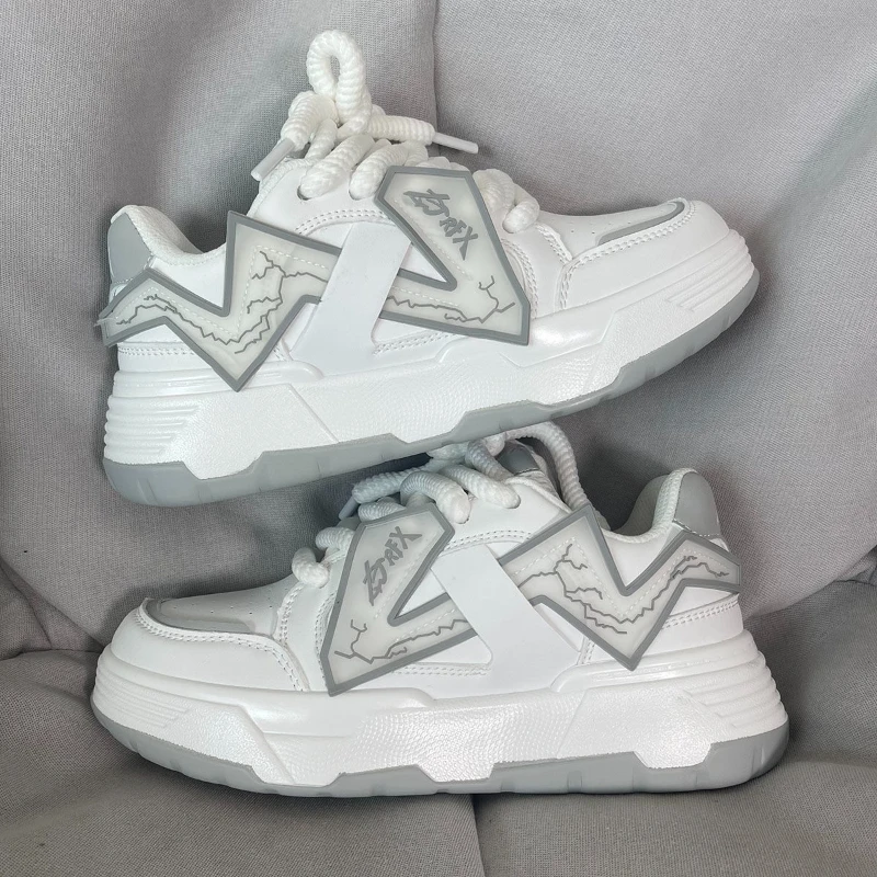 

Women Casual Shoes 2023 New Design Women's Vulcanized Shoes Retro Sports Shoes Fashion Chunky Sneakers Female