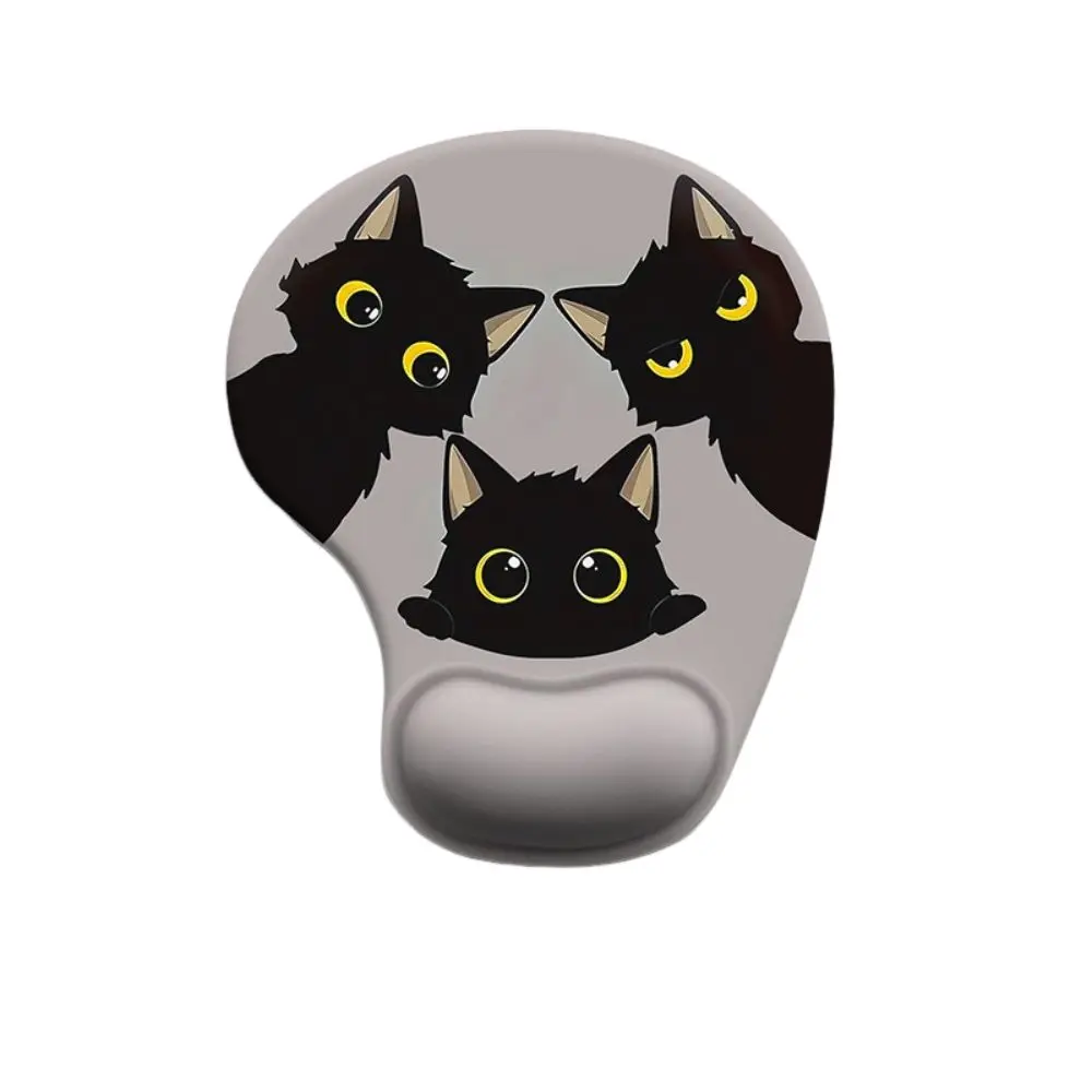 Non-Slip Cartoon Animal Mouse Pad Soft Ergonomic Comfortable Wrist Rest Silicone Smooth Surface Desktop Wrist Support Computer