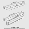 Free Drill Bathroom Shelf Black Shower Storage Rack Black Corner Shelves Wall Sticker Bathroom Accessories Toilet Shampoo Holder 6