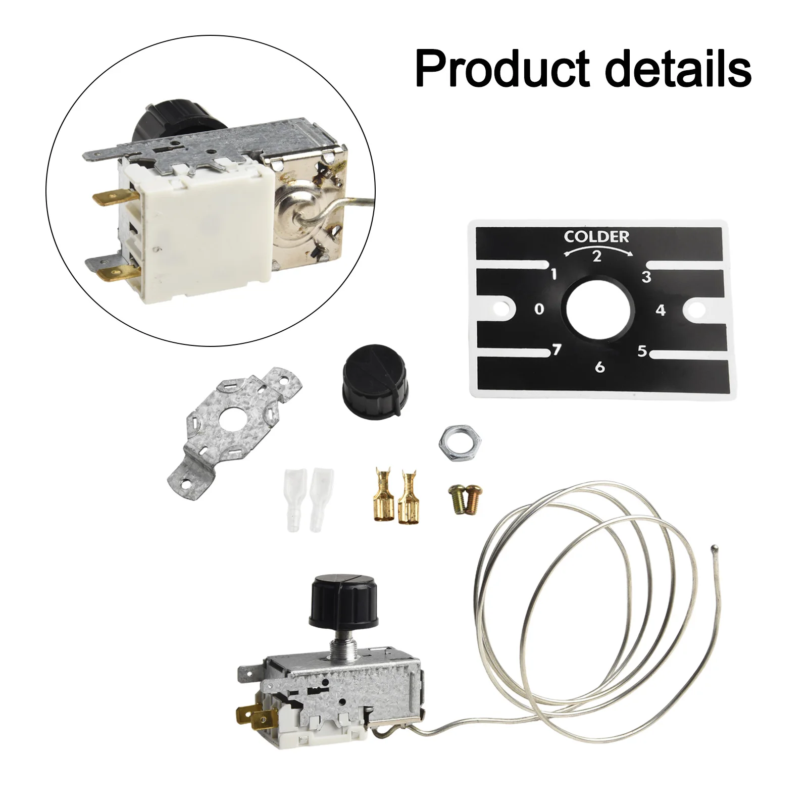 Description Picture 4 of itemK50-P1125 Refrigerator Mechanical Temperature Controller Thermostat Refrigerators Replacement Accessories Home Appliances Parts