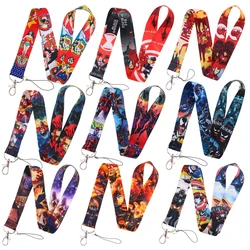 Anime Movie Lanyards Badge Holder Key Chain Hanging Rope Keychain Mobile Phone Neck Straps Student Travel Bus Card Cover Gifts