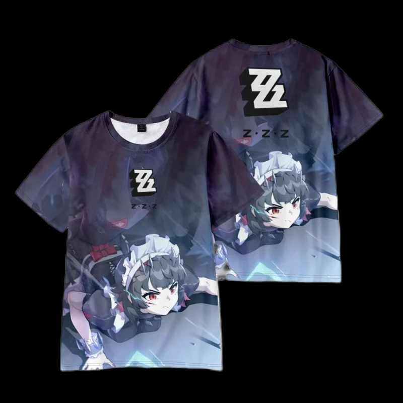 Zenless Zone Zero Series 3D Printed T Shirt For Men/Women Role-playing Clothing Oversized Harajuku Cartoon Top