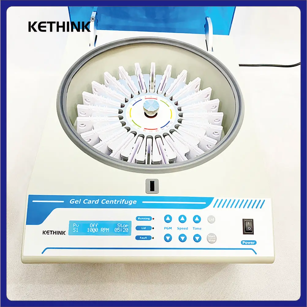 KETHINK KT-BMC1000-24 Blood Micro Column Gel Centrifuge for Red Blood Cell Washing Laboratory Scientific Equipment