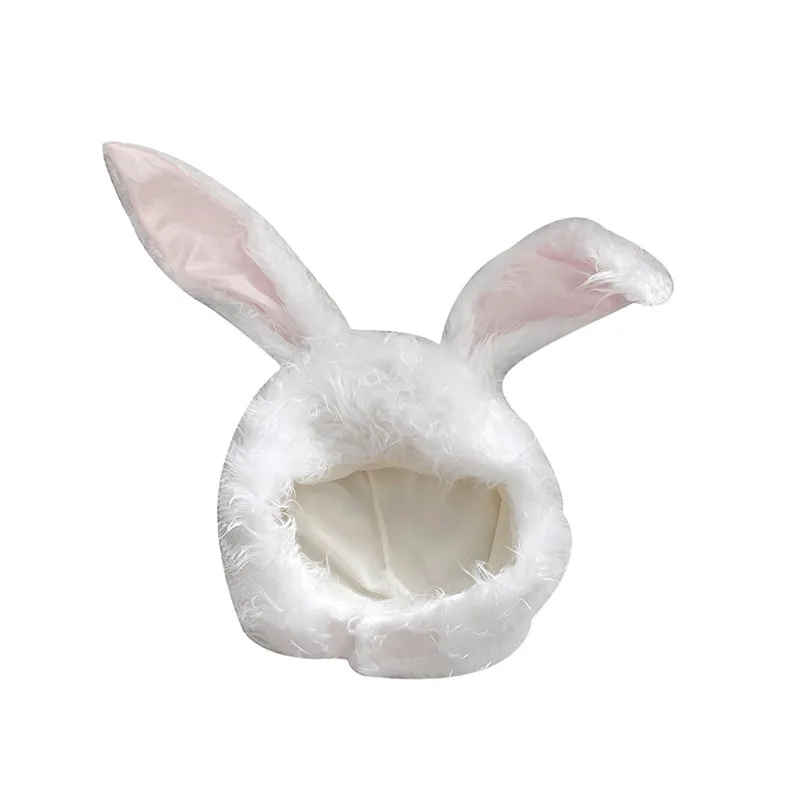 Hat with Ears Girls Women Winter Plush Rabbit Bunny Ears Hat Cute Earflap Cap Warm Head Warmer Winter Hat Girls Beanie 5