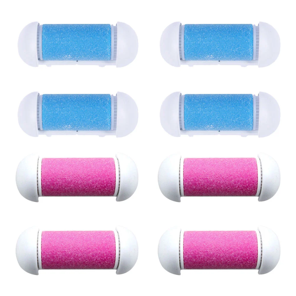 

8pcs Practical Electronic Foot File Rollers Automatic Pedicure Trimmer Heads