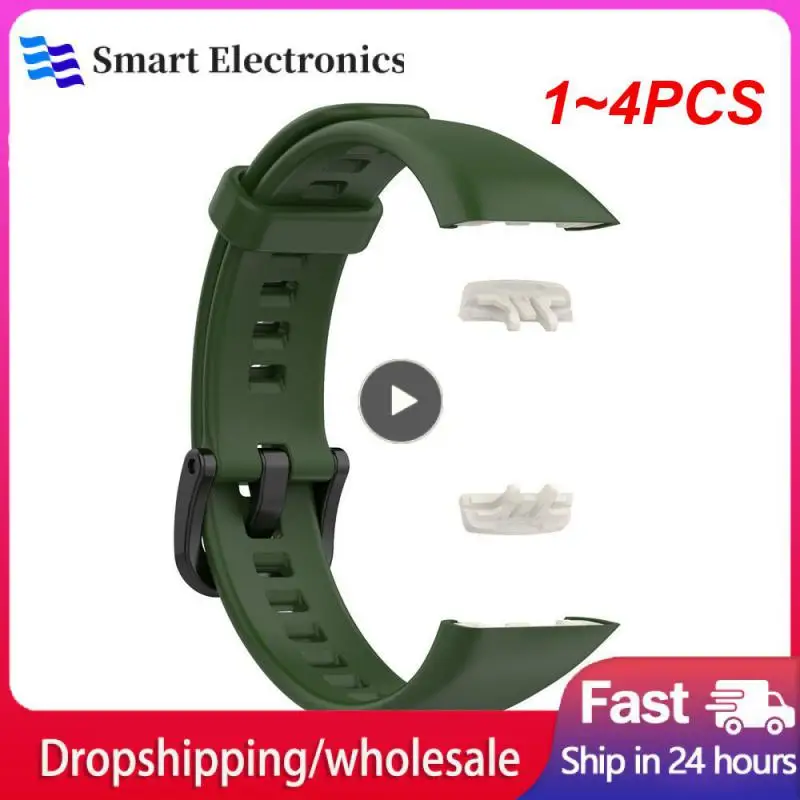 

1-4 шт., сменный силиконовый ремешок для часов Honor Band 6