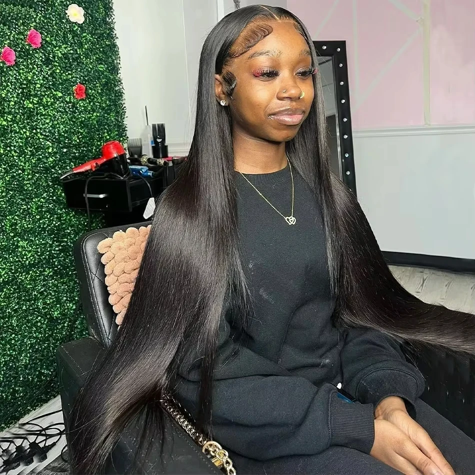 13x4 Bone Straight Lace Front Wig 30 40 Inch Lace Front Human Hair Wigs For Women 13x6 Brazilian Hair Wigs 360 Frontal Wig