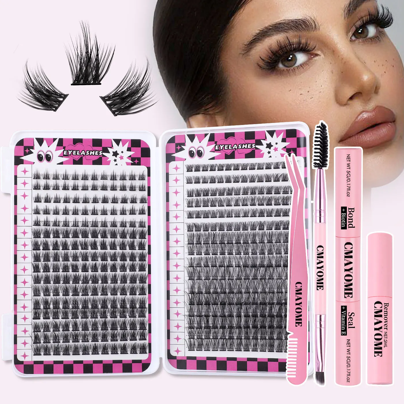 

False Eyelashes High-capacity Natural Wispy Cluster Lashes 32 Rows DIY Lash Extension Supplies High Quality Professional Makeup