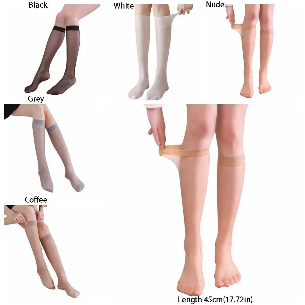 Frauen ultra dünne Nylons trümpfe Sommer lange Socken für Mädchen transparente Elastizität Damen Knies trümpfe – Detail 2