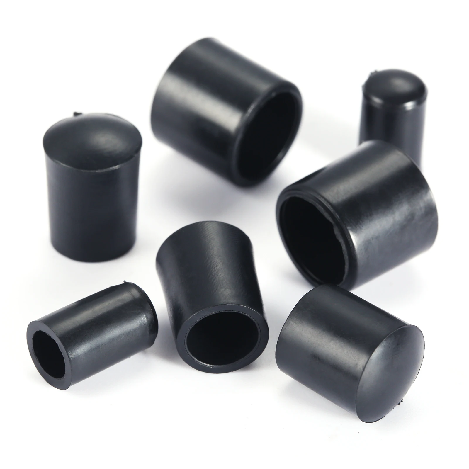 50 Embouts Ronds Caoutchouc Blanc, 1/2 Pouce (12mm) Pour Protection Vis/vinyle - Uxcell