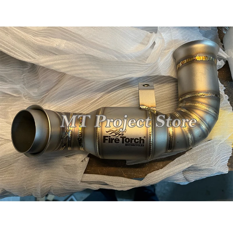 Stainless Steel Mid-Pipe Link For KTM Duke/Adventure & Husqvarna Norden (790/890/901) - Connects To Stock Muffler