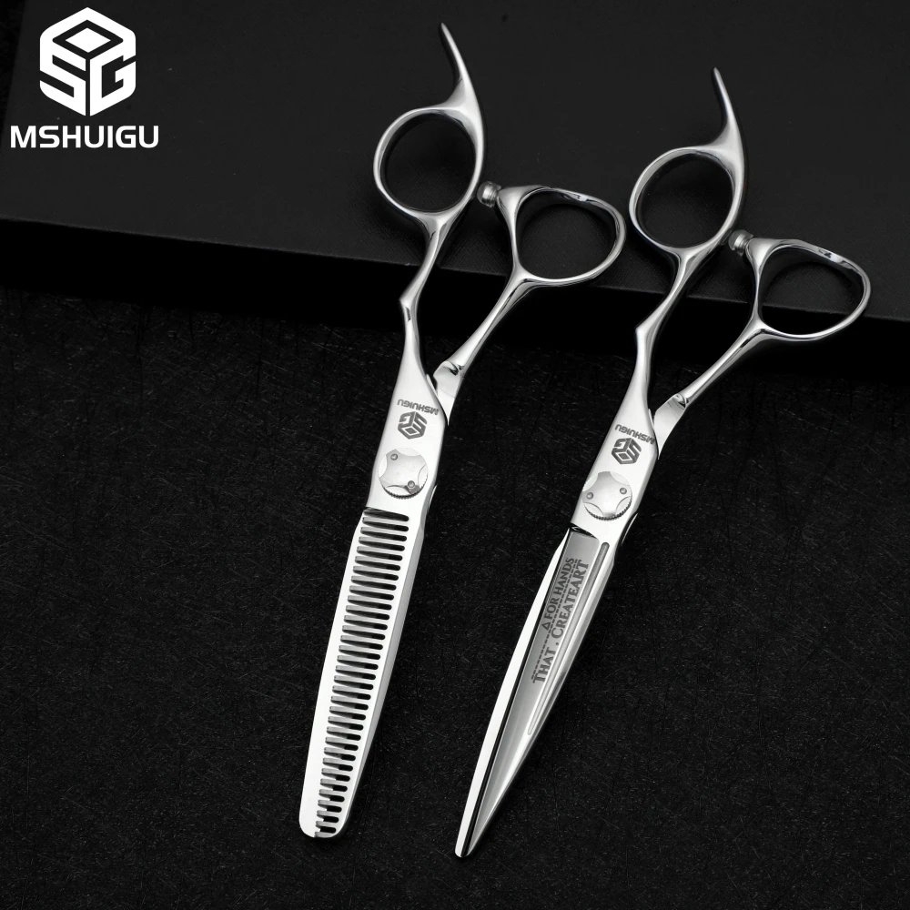 ACOS 5,5 Zoll Professionelle Friseurschere Multifunktionale Effilierschere Japanischer 440C Stahl für Heim- und Salonbedarf – Detail 14