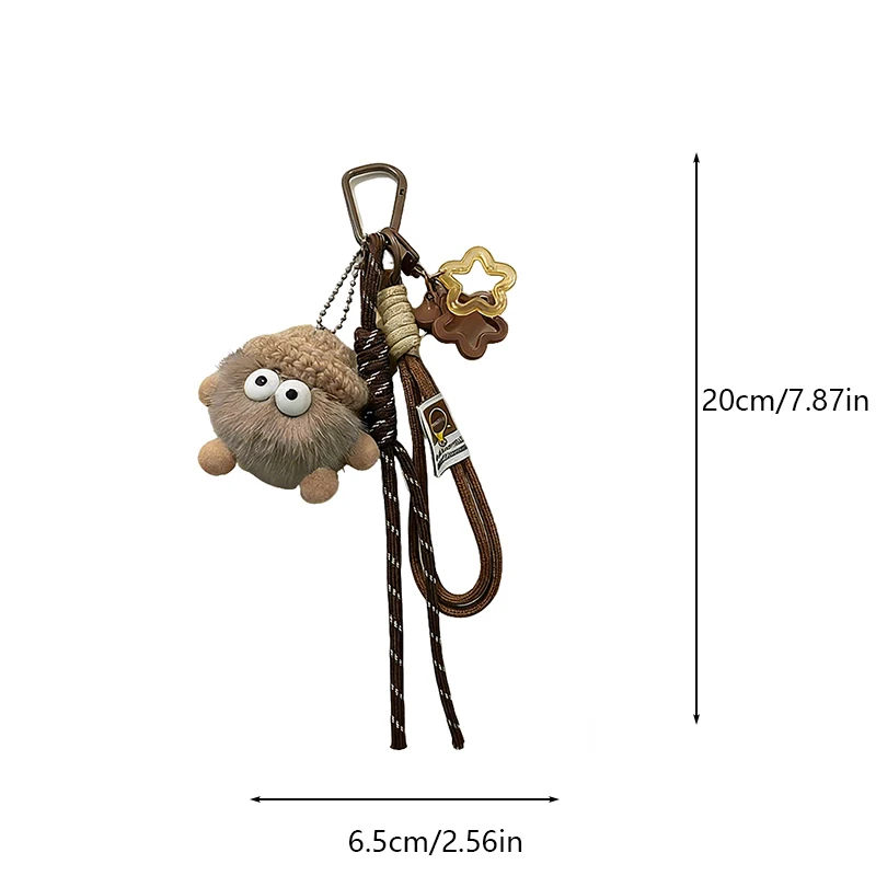 Damen-Taschenanhänger Kohleball Niedlicher Dopamin-Mode-Taschenzubehör Multifunktionale Schlüsselanhänger Paar-Geschenke – Detail 13