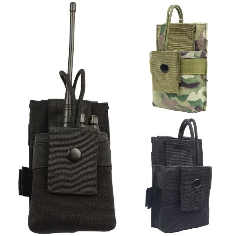 

Мини-держатель для радио, кобура, тактический чехол для рации, сумка для хранения домофона, уличный военный чехол для охоты и