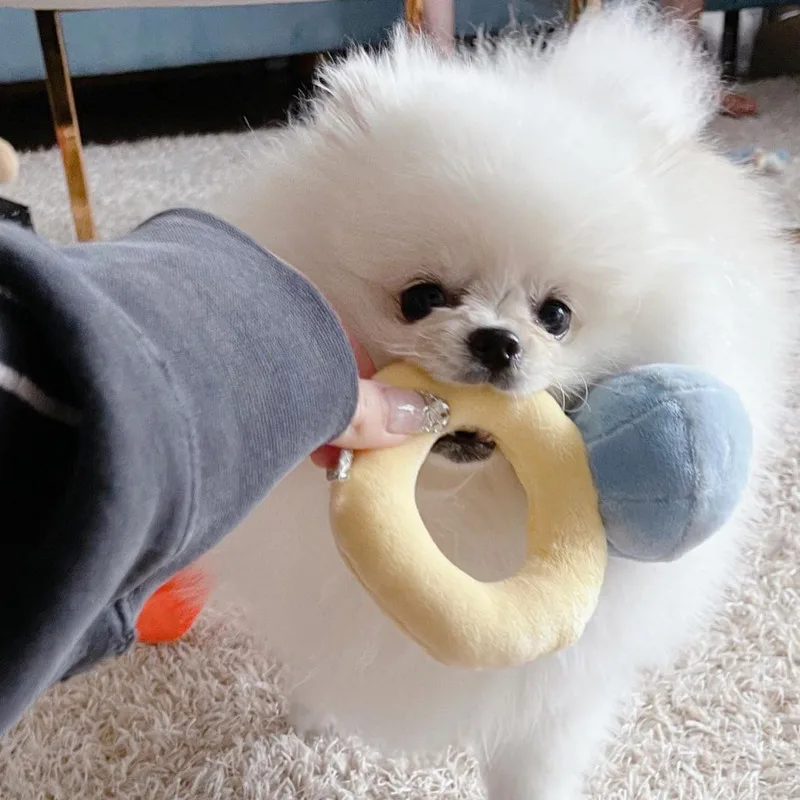 

New Creative Ring Box Plush Toy Big Diamond Ring Case Stuffed Pet Chew Toy Used by Puppies Kids Cute Soft Interesting Dogs Toys