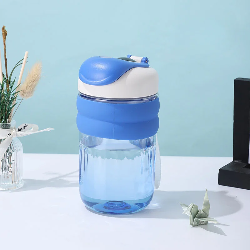 1PC Large Capacity Water Cup with Hanging Rope, Neutral Plastic Cup, Coffee Cup, Portable Plastic Cup, Travel Water Bottle