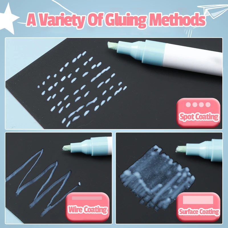 3/6Pcs Pen Style Glue Stick High Viscosity Glutstick Solid Glue DIY Paper Scrapbook Adhesives Glue Stationery Office Supplies 4