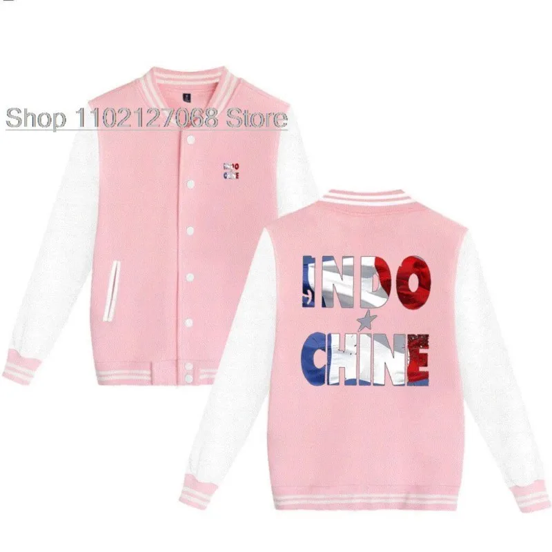 French Band Indochine Rock Baseball Uniform Wave French Band Long Sleeves Hip Hop Sweatshirt Men/women Clothing Streetwear Tops 3
