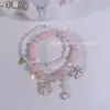 TAKARA TOMY 2022 New Cartoon Hello Kitty Beaded Crystal Bracelet Cute Sweet Girlfriend Gift 4
