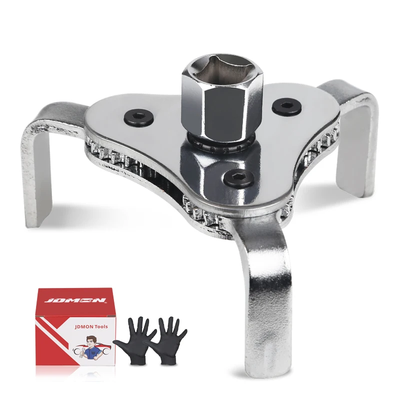 3 Claw Oil Filter Wrench Tool Universal Oil Filter Wrench Adjustable Install Uninstall Removal Key Repairing Tool For Oil Filt