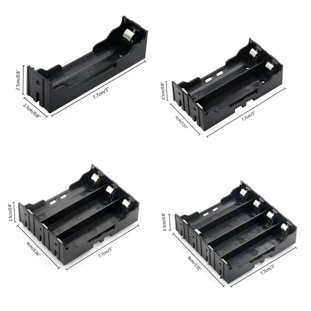 Boîte de rangement de batterie Lithium-Ion 18650, 3.7V 1, 2, 3, 4, prise de cellule pour circuits imprimés, outil de développement de support de Test de vieillissement du produit 2