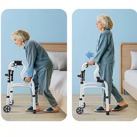Quad Cane with Seat and Adjustable Height, Walking Aid for Elderly and Disabled Folding Walking Stick with Seat 1