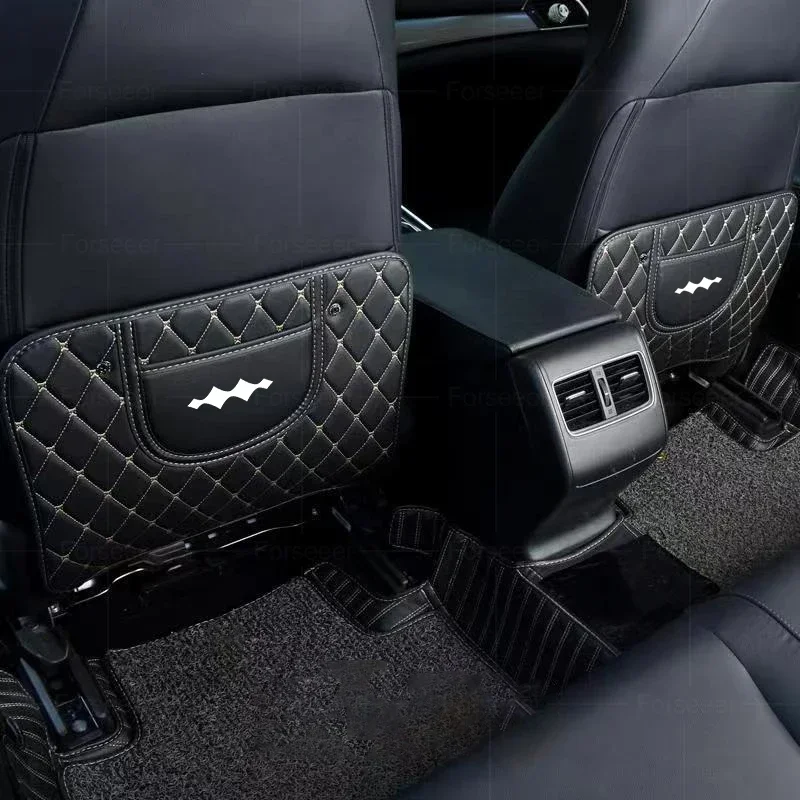 2Pcs Car Seat Backrest Anti Kick Pad Auto Interior Accessories For BYD Formula Leopard 5 Leopard 8 SUPER 3 5 8 9 +