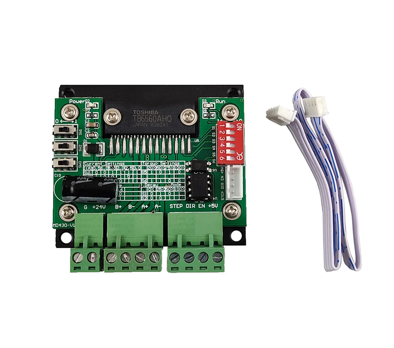 

Engraving machine TB6560 chip MD430 42/57 stepper motor driver Driver board