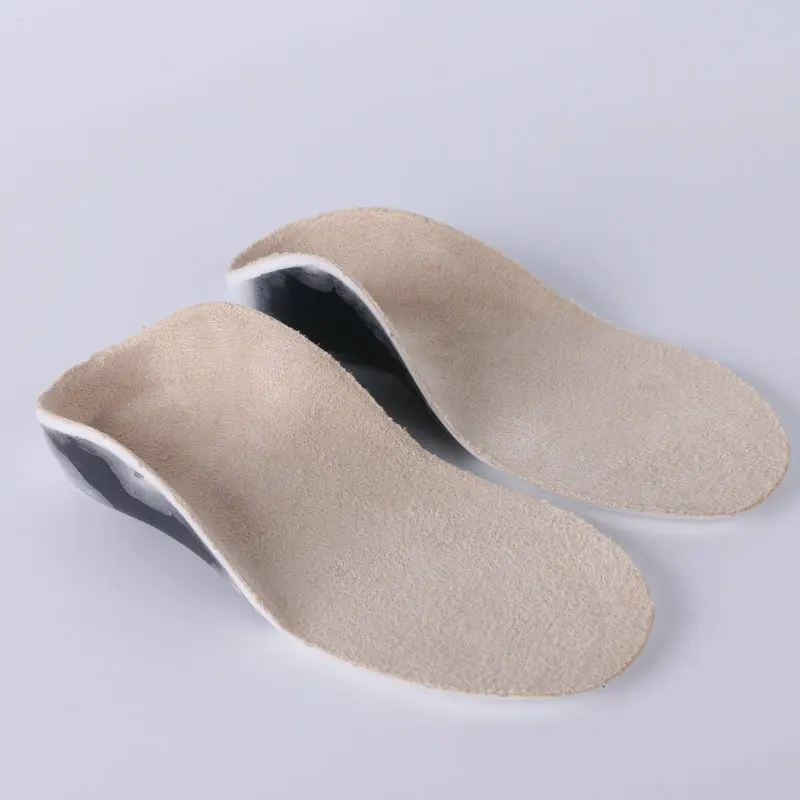 Kids Orthopedic Leather Arch Support Insole For Shoe Children Flat Foot  For Feet Men Women Children O/X Leg Corrected Feet Care