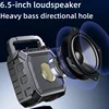 Outdoor square dance handheld caixa de som Bluetooth speaker, karaoke charging portable speaker FM Radio oudspeaker microphone 2