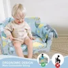 Children's Sofas, Folding Toddler Chair, Soft Plush Fold Out Kids Couch Sofa Glow in The Dark,Comfy Baby Recliner for Girls Boys 5