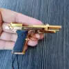 Csnoobs Detachable Alloy 1:3 92f Pistol Model G17 Toy Gun Keychain Fake Gun Decoration Military Fan Collection Gift for Adult 1
