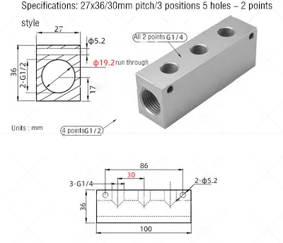 Répartiteur 2 Voies - Y-Distributeur 3-4 et 1-2 Distributeur