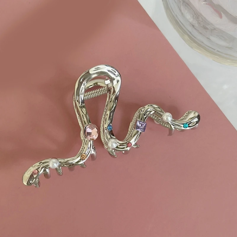 

Lovely Snake Shape Hair Claw Woman Long Short Hair Ornament